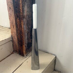 Vtg 80’s IKEA Renos by Ehlén Johansson Cast Aluminum Tapered Candlestick#0917255